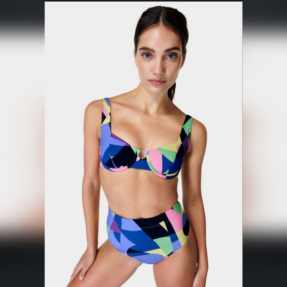 Sweaty Betty Two Piece Bikini Swimsuit, M (C/DD)